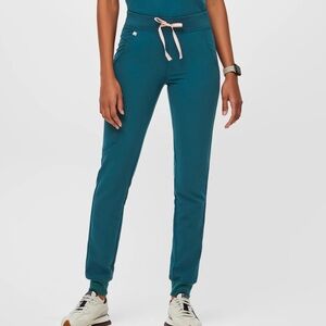 Figs Zamora Jogger Scrub Bottoms in Caribbean Blue (Small)